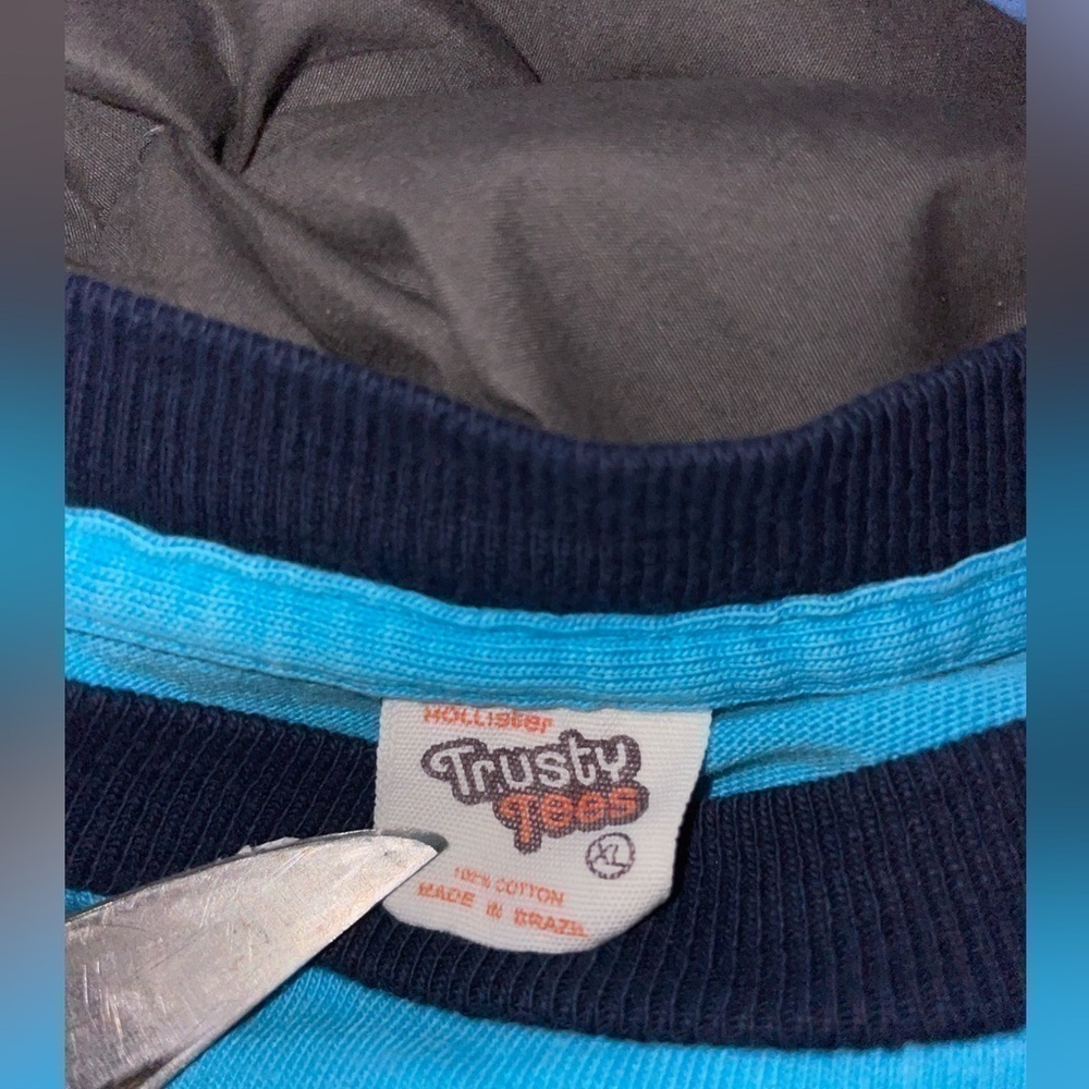 Hollister Trusty Tees Ventura Co. Surfing Club Raglan Long Sleeve Tee XLarge    - Picture 7 of 8